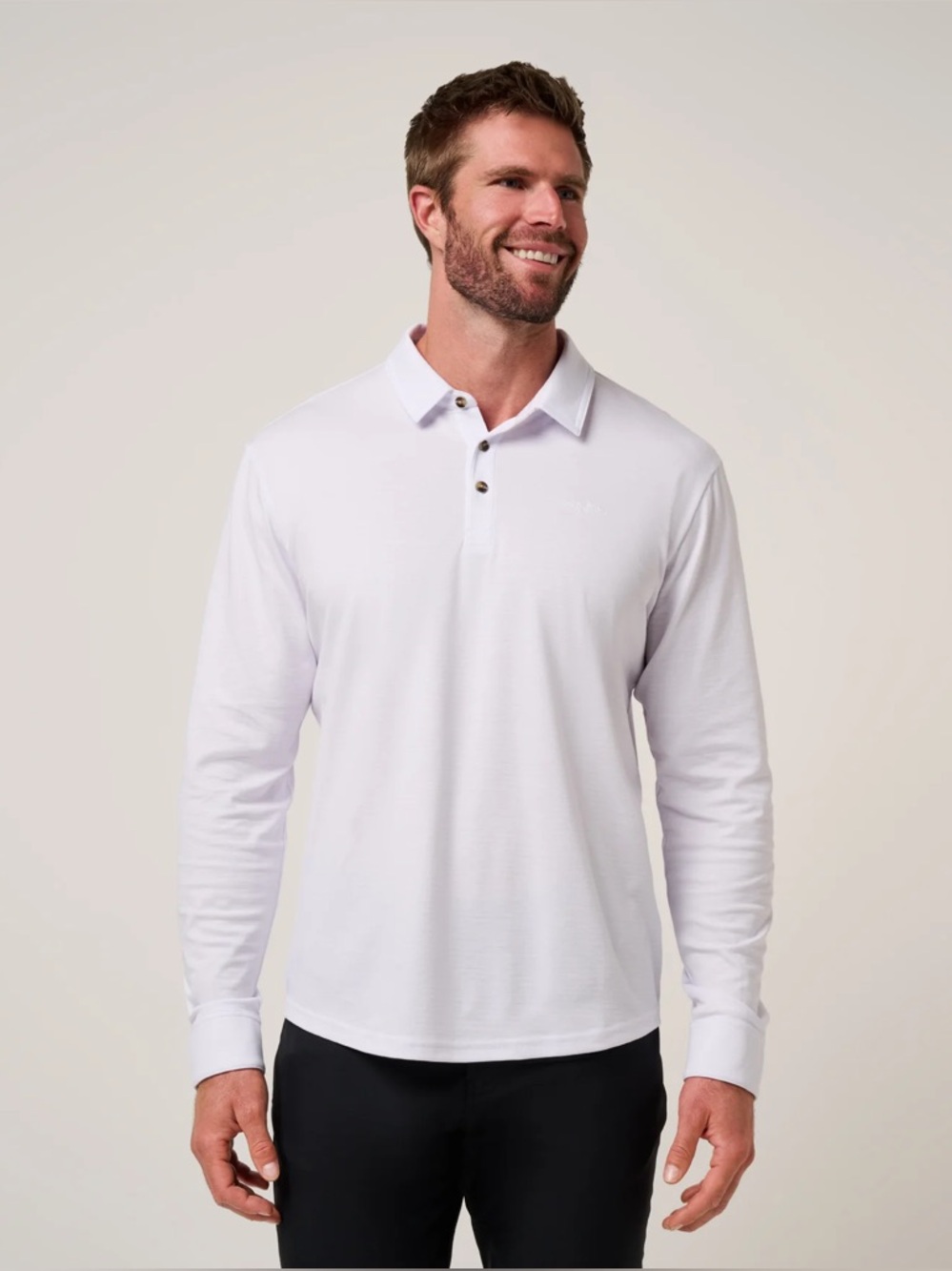 NWT Travis Mathew THE ZINNA 2.0 Long Sleeve Polo golf shirt travismathew LARGE